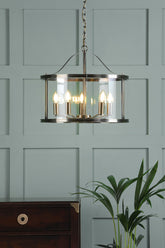 Laura Ashley Harrington 5 Light Lantern Antique Brass
